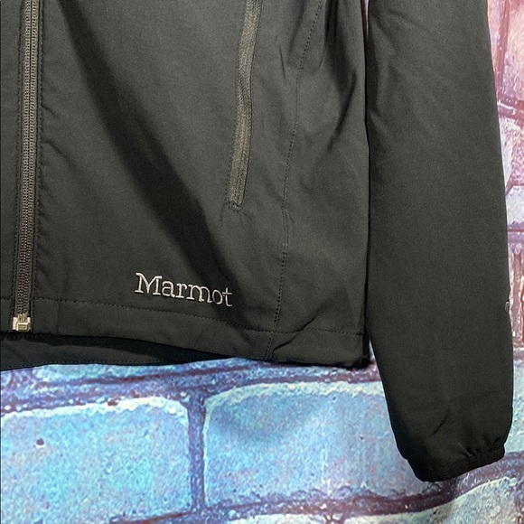 Marmot Softshell Jacket S Black Hiking Outdoor Full Zip Lightweight Windbreaker - Picture 4 of 12